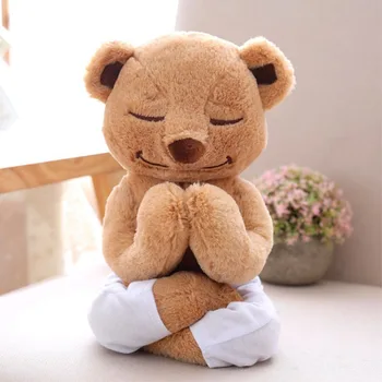

Sport Birthday Plush Yoga Bear Toys Cushion Pillow Soft Stuffed Dolls Cute Animal Doll Creative Birthday Gifts Plush Toys Pillow