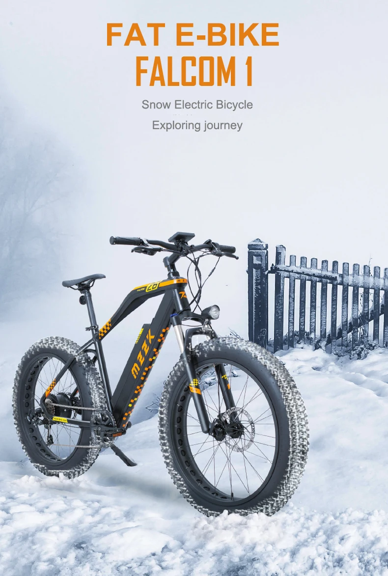 Excellent Bike 26 48v13ah Lithium Battery Power Of 500 W Motor Electric Bicycle Electric Bicycle Fat Fat Beach Snow Tyre - Road Mtb 0