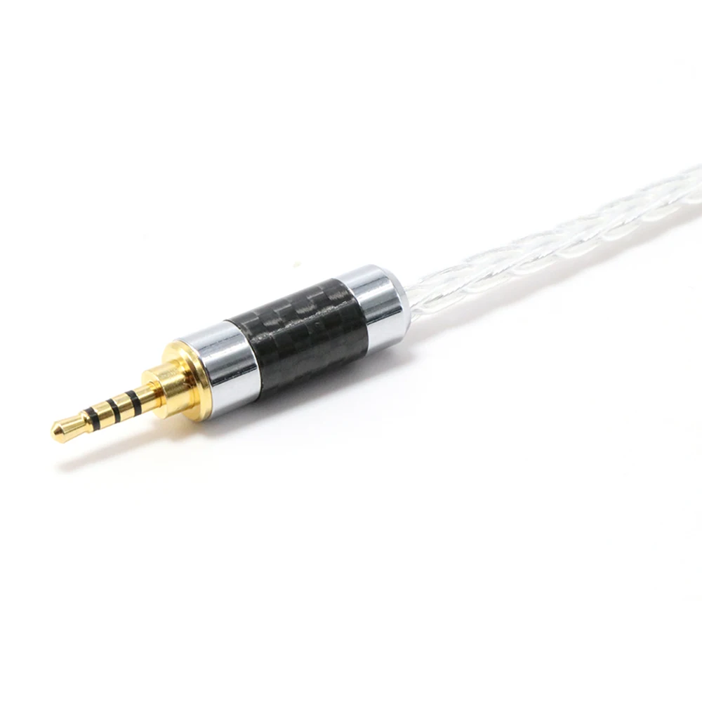 Hi end 3 5mm TRRS Balanced Male to 3 5mm Stereo Female Earphone Cable headphone upgrade cable OCC copper silver plated wire
