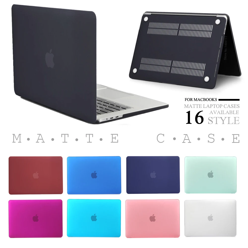 

New laptop Case For APPle MacBook Air Pro Retina 11 12 13 15 mac Book 15.4 13.3 inch with Touch Bar Sleeve Shell+ Keyboard Cover