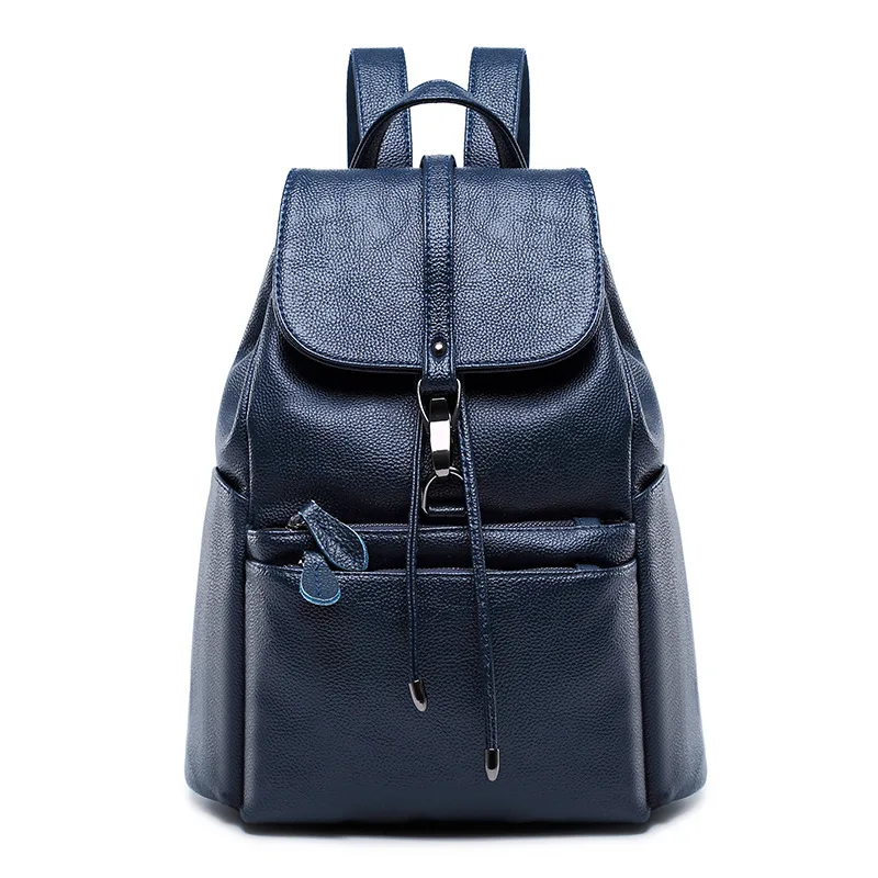 backpack female genuine leather mochila feminina Travel Backpack Women Leisure Student Schoolbag Soft Bag C1169 |