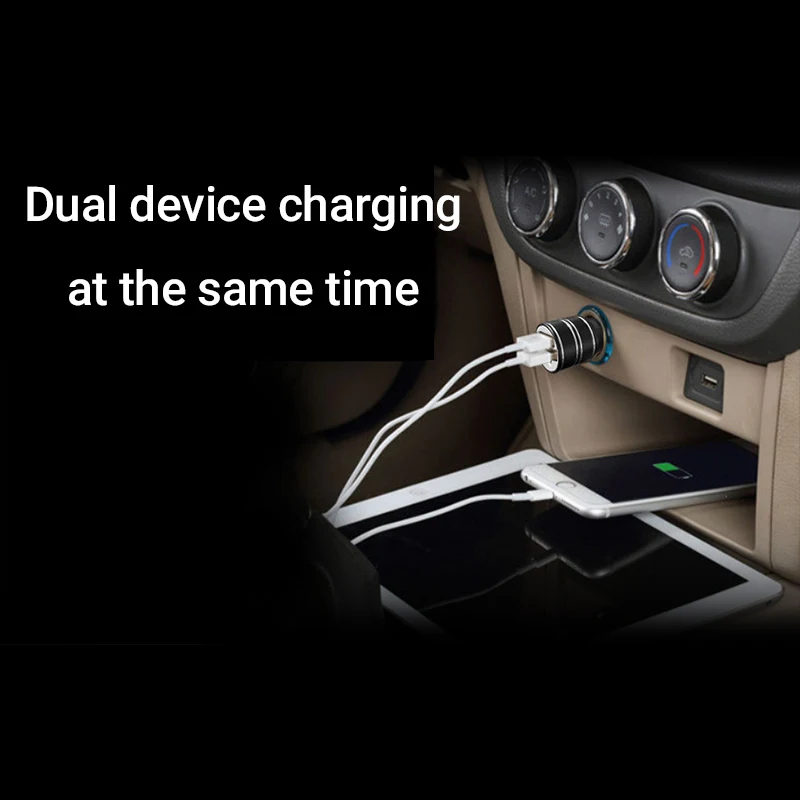 E-ACE Z12 автомобильное зарядное устройство Dual USB зарядное устройство для мобильного телефона планшета Универсальное зарядное устройство 1+ 2.1A автомобильный адаптер зарядного устройства для телефона в автомобиле