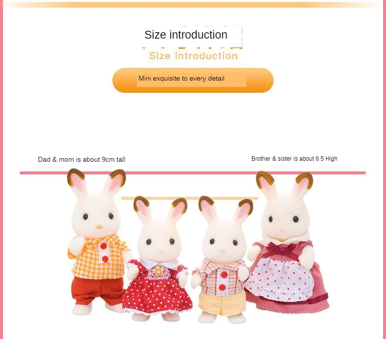 Sylvanian Families игрушка шоколадный кролик семейная кукла 4150