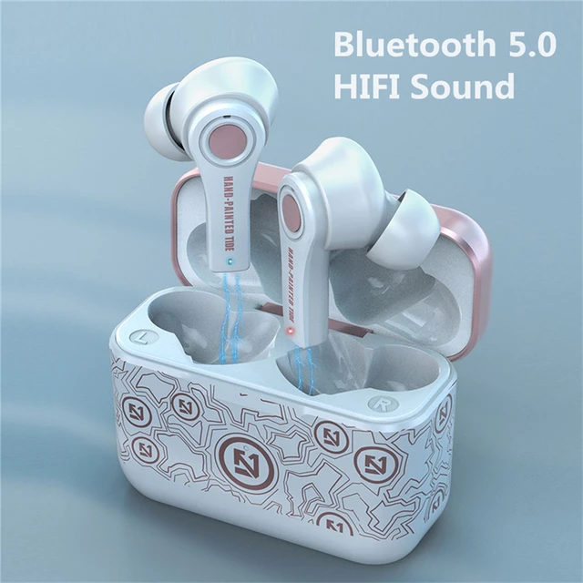 TS-100 TWS Wireless Bluetooth 5.0 Earphones with Mic Charging Box Headphones 9D Gaming Headsets Sport Earbuds For Android PK i12 1