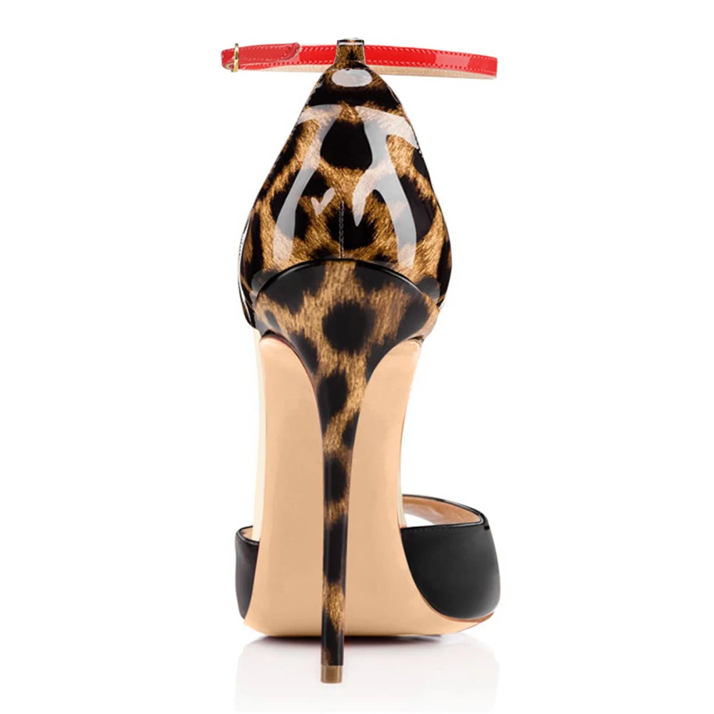 Onlymaker-Peep-Toe-Thin-High-Heels-Ladies-Pumps-Sexy-Shoes-For-Women-Ankle-Strap-Black-And