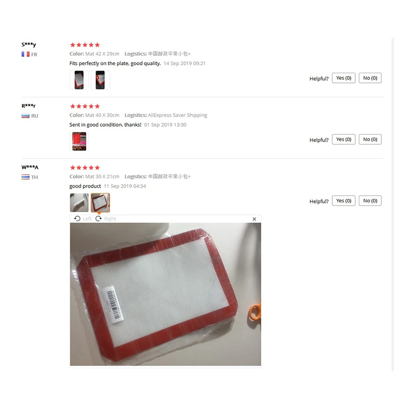 Silicone Baking Mat, Bake Pans Liners, Perfect for Macaron/Pastry/Cookie/Bun/Bread Making