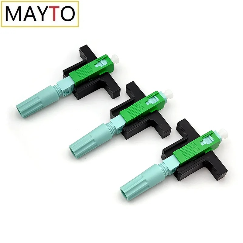 sc apc sc upc drop cable connector 58mm fiber optic fast connector 50 100 200 pcs for ftth ship out in 24 hours 20/50/100 PCS 58MM SC APC UPC SM Single-Mode Optical Connector FTTH Tool Cold Connector Tool Fiber Optic Fast Connnector