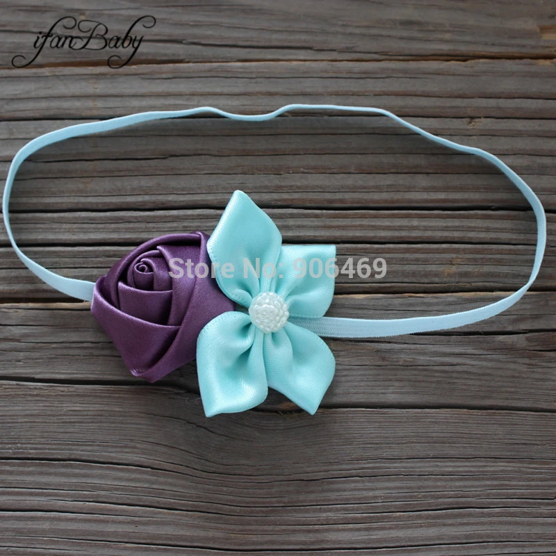 kids nylon headband girl flower headband accessories (17)