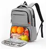 Men 15.6 Inch Laptop Backpack Men Backpack with lunch bag Rucksack Backpack with Picnic Bag Insulation Bag Lunch Backpack Bag 4