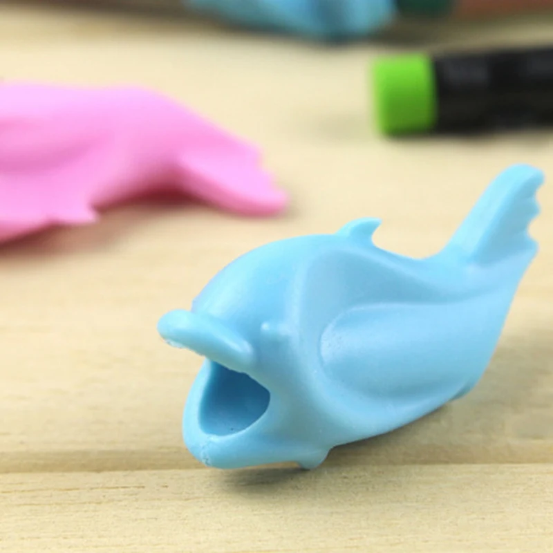 New Creative Children Fish Shape Pencil Holder Correction Hold Pen Writing Grip Posture Tool