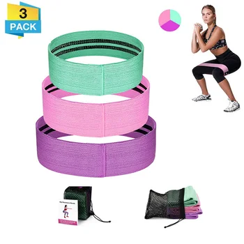 

3 Pieces Resistance Bands for Legs and Glutes 3 Resistance Levels for Butt Legs Whole Body Work Out Pilates Yoga Home GYM