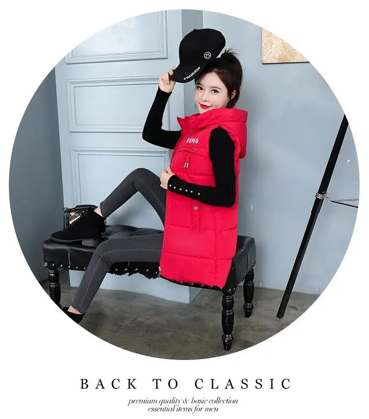 Winter Warm Vest Long Waistcoat Autumn Outerwear Vest Coat Sleeveless Jacket Coat Female YTNMYOP