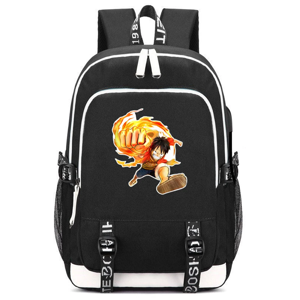 11 One piece Аниме Bookbag Monkey D. Luffy Cos женский рюкзак Оксфорд школьные сумки для девочек-подростков унисекс дорожная сумка Rugzak - Цвет: 11