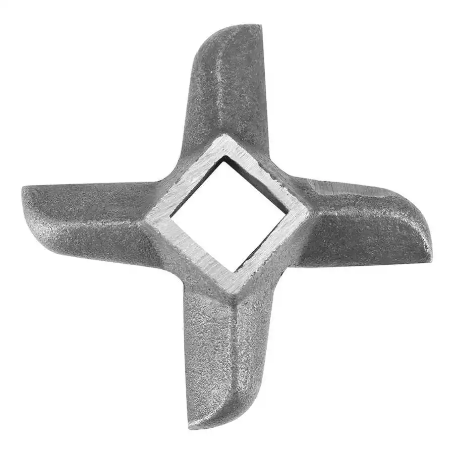 Meat Grinder Blade 4 Blade Square Hole Meat Grinder Crusher Mincer Plate Knife Kitchen Grinding Machine Parts Accessories meat grinder spare parts