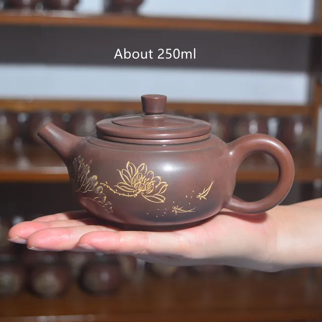220-250Cc Guangxi Qin Zhou Cramm Qinzhou Nixing Team Nem Yixing Clay Teapot) Mi Ni Teáskanna Vintage A Puer Oolong Számára - Image 4