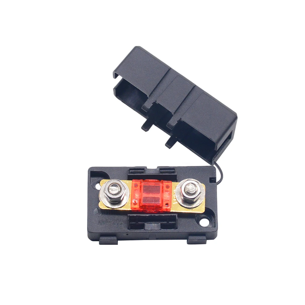 ANS Small Fork Bolt Car Fuse DC forklift Modified Fuse Holder 20A 30A 40A 50A 60A 80A 100A 150A 200A Car Truck Bus Insurance fuse holder car fuses kit fuse box holder