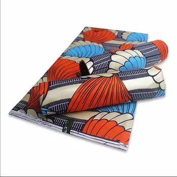 

Newest design African Wax Fabric 6 yards Nigerian Style gold Wax Print Clothing Fabric 100% Cotton African Ghana Women Fabric