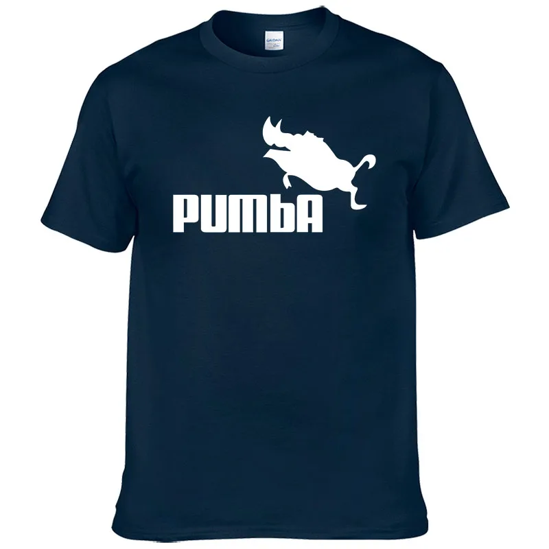 23 Европейский размер бренд PUMBA(Пумба) лев футболка King Футболки-топы из хлопка для мужчин с коротким рукавом для маленьких мальчиков повседневное крутая футболка homme Футболка модная футболка#062 - Цвет: 23