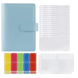 Classeur A6 pour planificateur de Budget, couvertures pour ordinateur portable, format A6, pochettes à 6 trous, fermeture éclair, enveloppe permettant d'économiser de l'argent 