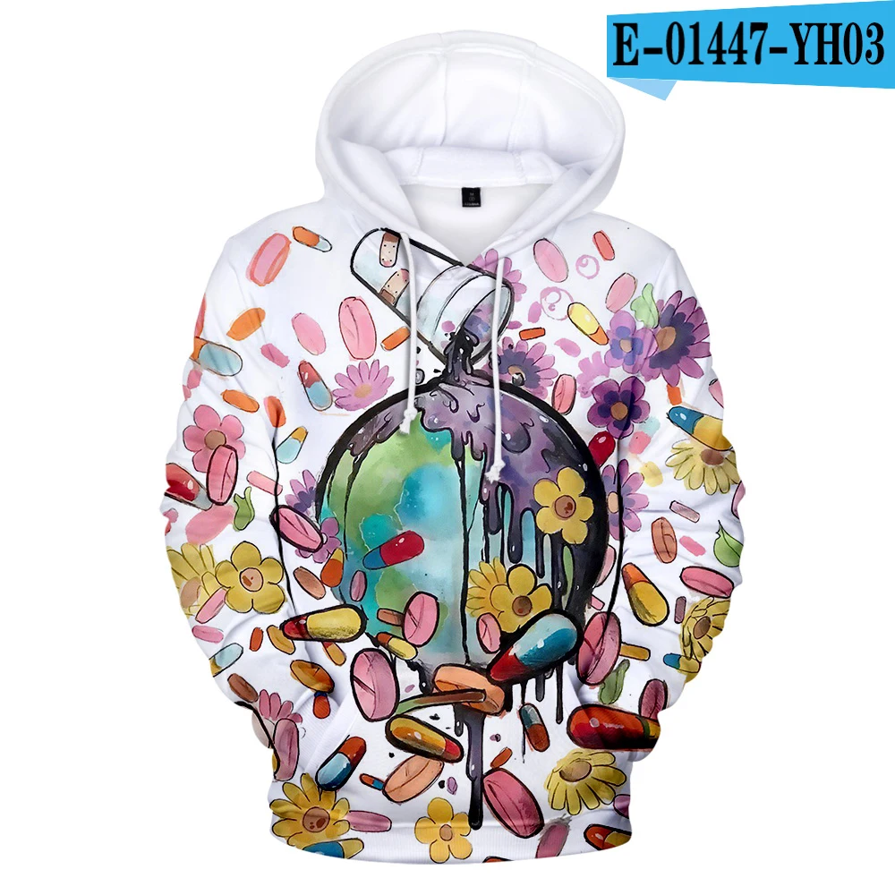 Popular Rapper singer juice wrld 3D Hoodies Sweatshirts 2