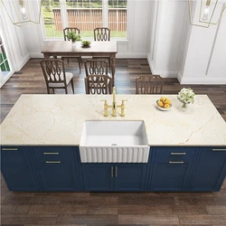 30 X 18 Inch kitchen sink Ceramic Apron Front  Bridge Kitchen Faucet with Pull-Down Sprayhead in Spot