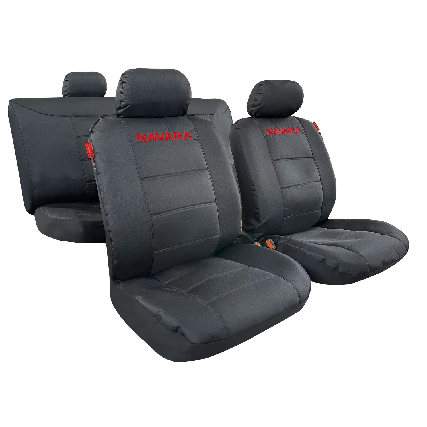 Canvas Seat Covers For Nissan Navara D22 Series 2010 Dual Cab Black