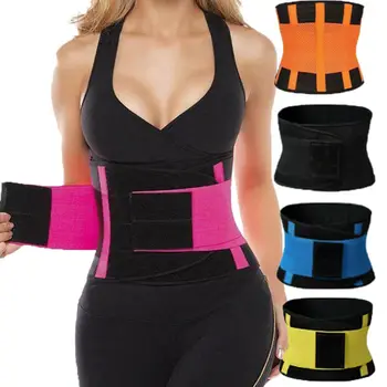 

6 Colors Womens Waist Trainer Latex Cincher Underbust Corset Shaper Shapewear Slimming Blue Pink Orange Yellow Green Black