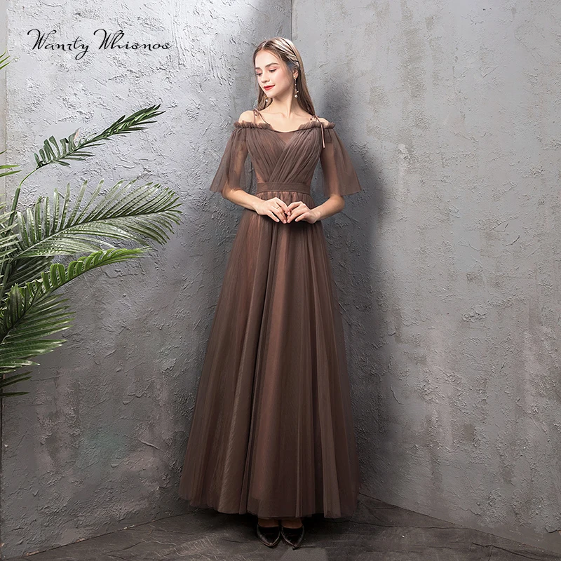 элегантное коричневое платье. платье кофе с молоком. платье вечернее кофейного цвета. кофейное платье. длинное кофейное платье.