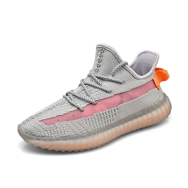 

y350Men's reflective coconut shoes Fashion casual sports shoes Breathable soft sole sports running shoes