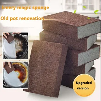 

Kitchen Cleaning Brush Steel Sand Cleaning Sponge Clean Up Alumina Strong Brush Kitchen Pot Bottom Window Glass Cleaning Tool