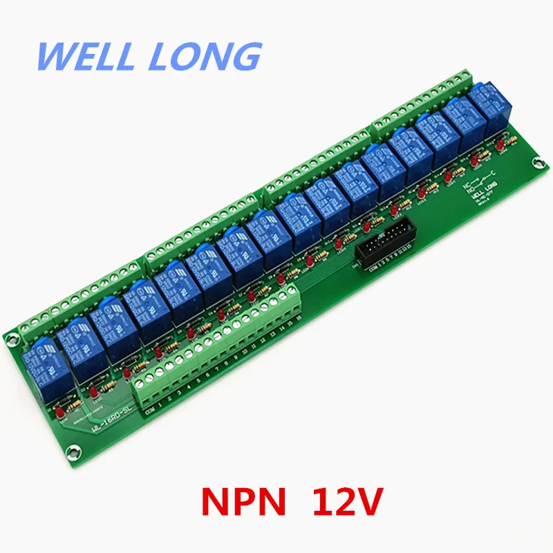

16-канальный тип NPN 12V 10A интерфейсный модуль реле питания, реле SONGLE SRD-12VDC-SL-C.