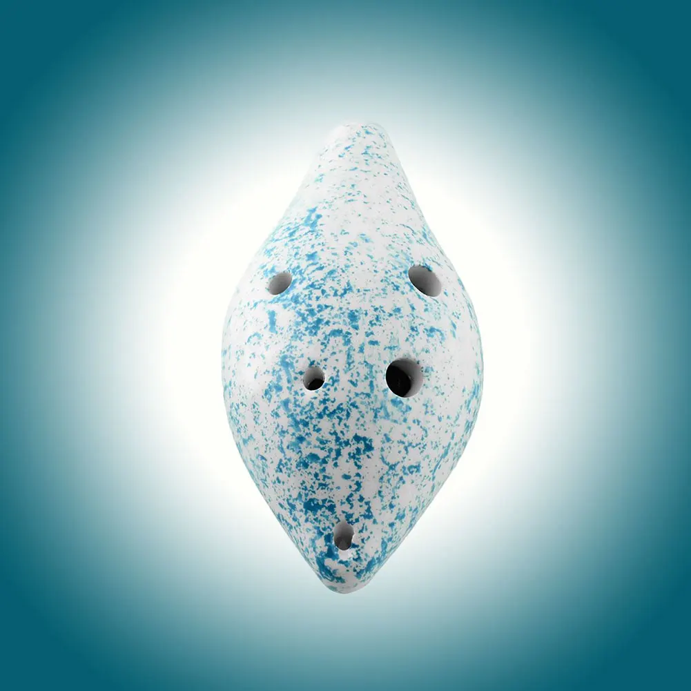 Ocarina 6 Hole River Snail for D Tone Blue Shape Cute