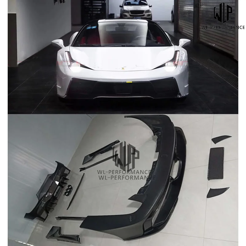 High Quality Frp / Carbon Fiber Car Body Kit Front Rear Bumper Diffuser