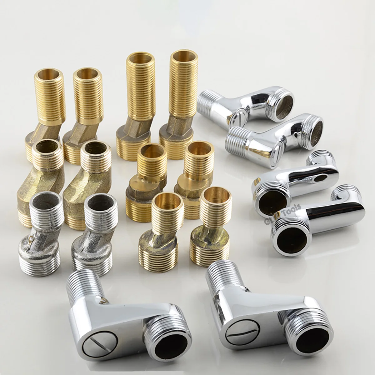 1pcs Shower Faucet Curved Foot Fittings Shower Room Pipe Bend Connector Bathroom Elbow Reducing Kitchen Angled Change Joint