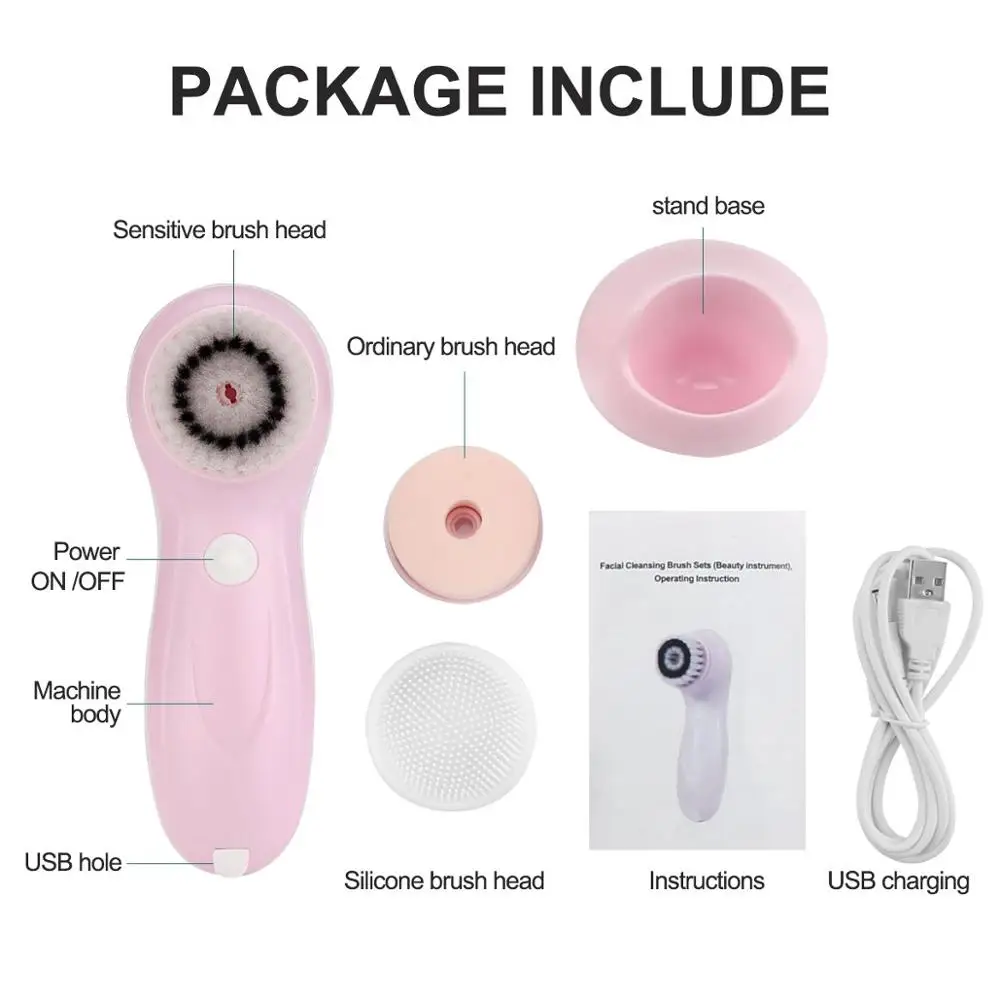 facial cleansing brush sets natural skin care