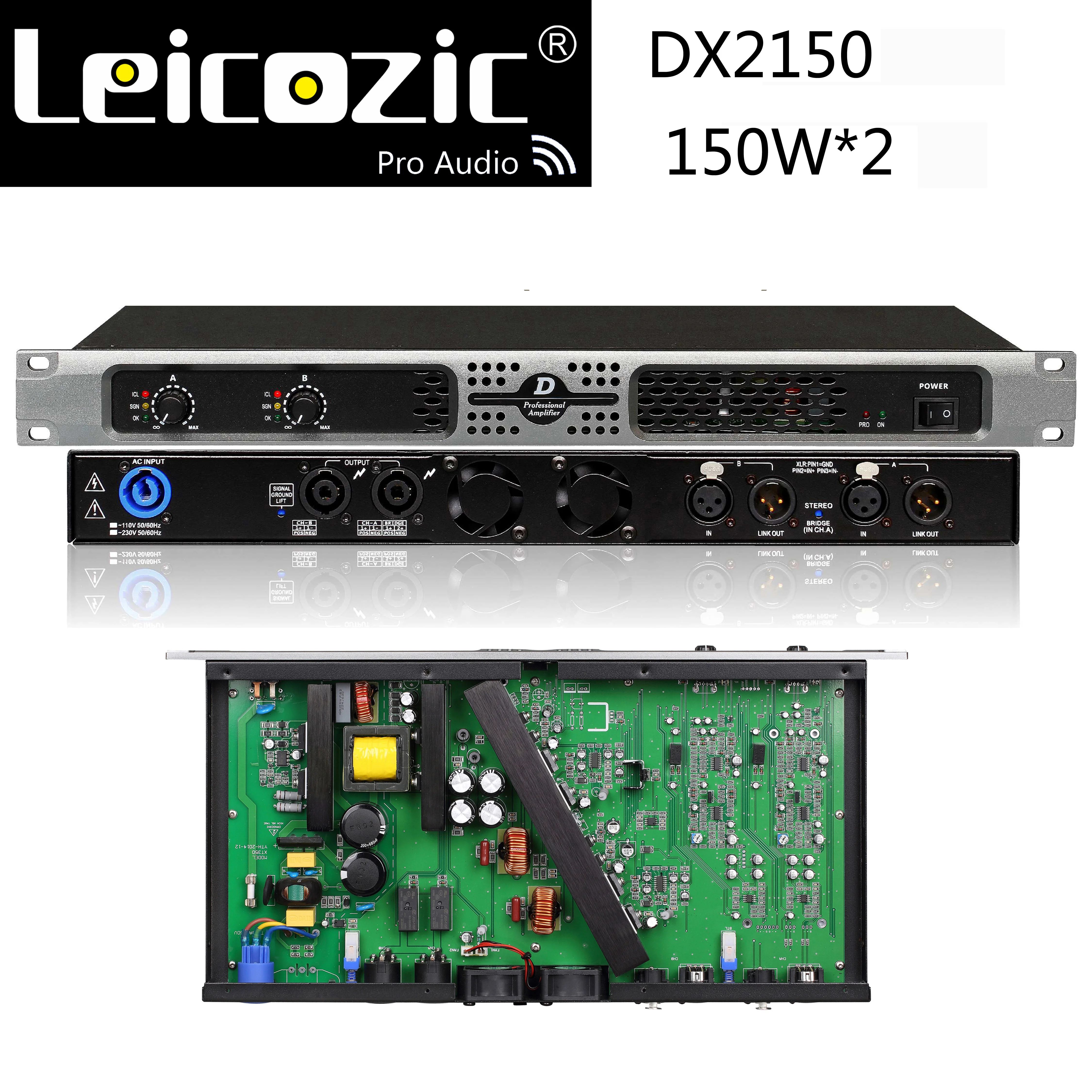Leicosic DX2150 1u усилитель класса d 250 Вт rms а профессиональный аудио цифровой мощности DJ