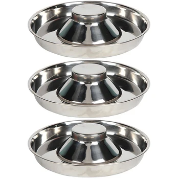 

3-Piece Stainless Steel Dog Bowl 29 Cm-Suitable for Small/Medium/Large Dogs, Pet Feeder Bowls and Water Bowls