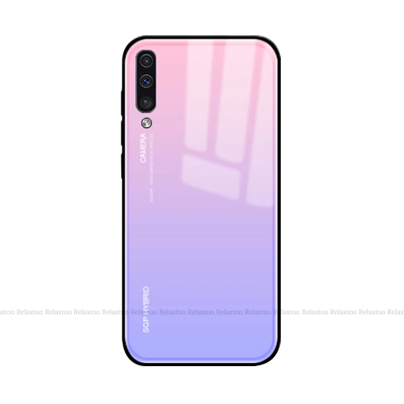 6 Чехол из закаленного стекла с градиентом для samsung a50, чехол с мраморным рисунком для samsung Galaxy a30s a50s a10 a70 a40 a30 a20 - Цвет: 6