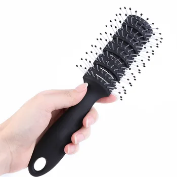 

Men Plastic Hairbrush Hair Scalp Massage Rib Comb Brush Hairdressing Salon Barber for Salon Hairdressing Styling Tools