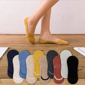

Summer Women Socks Invisible Non-slip Breathable Sports Socks Solid Color Boat socks Comfortable Cotton Ankle Socks Boat Socks