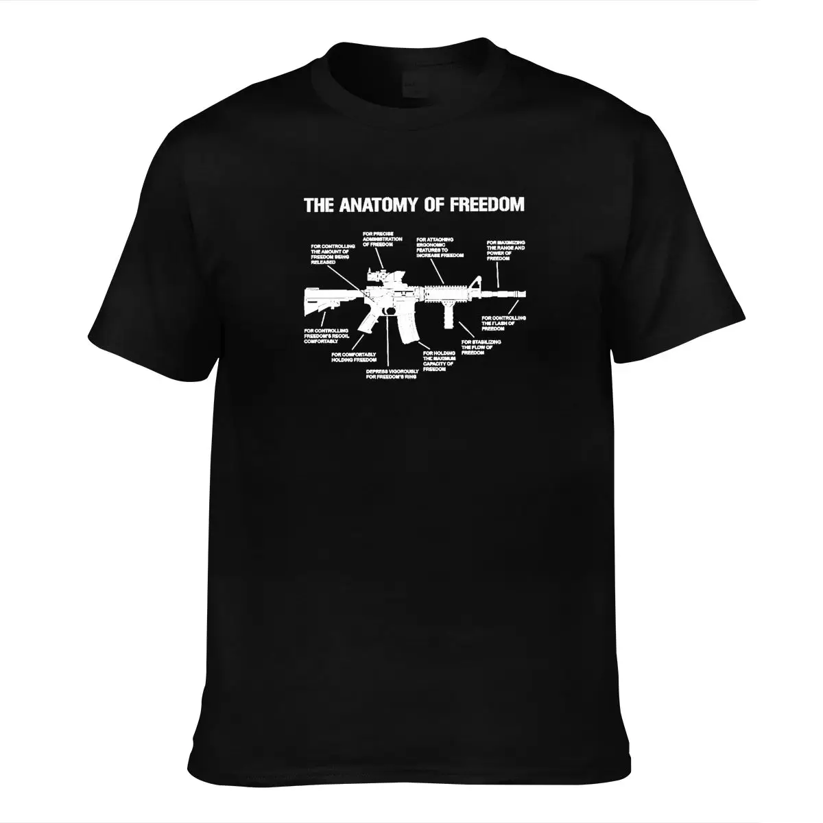 

Fashion Design Shipping 2nd AMENDMENT T Shirt Gun PROTECT YOURSELF TEE AR 15 AK TEE ANATOMY of FREEDOM T O Neck Hipster Tshirts
