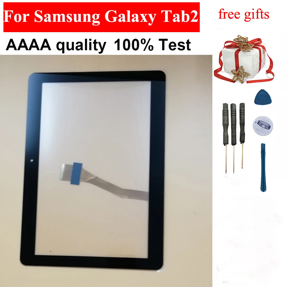 Тест черный/белый для samsung Galaxy Tab2 10,1 P5100 P5110 сенсорный экран дигитайзер панель Стекло сенсор
