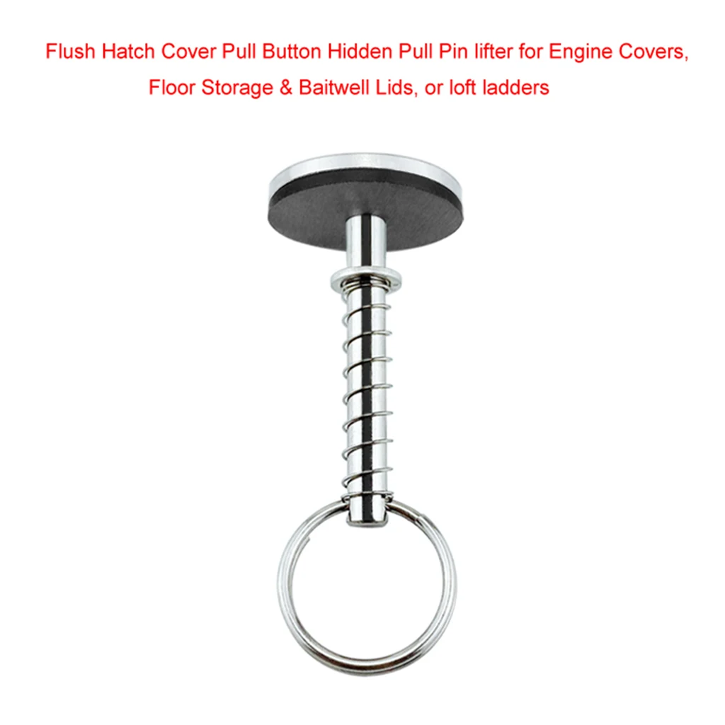 316 Stainless Steel Flush Hatch Cover Pull 1.25 inch for Engine Covers, Floor Storage & Baitwell Lids 316 Stainless Steel Flush Hatch Cover Pull 1.25 inch for Engine Covers, Floor Storage & Baitwell Lids
