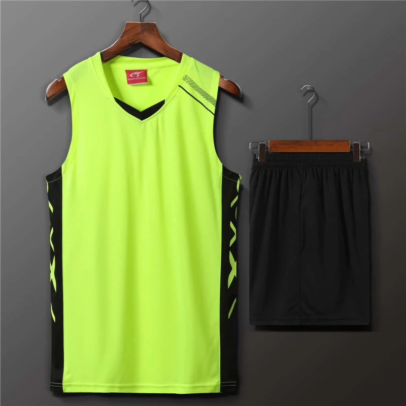 Men Women Volleyball Jersey 2 Pcs Vest+Shorts Competition Running Kits Track and field Sportswear Jogging Basketball Uniform