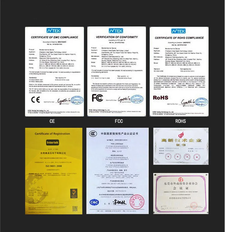 CE ROHS FCC Trail camera