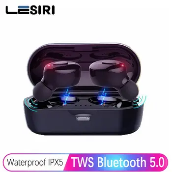 

Bluetooth Earphones True Wireless Headphones TWS 5.0 In-Ear Earbuds IPX5 Waterproof Mini Headset 3D Stereo Sound Sport Earpiece