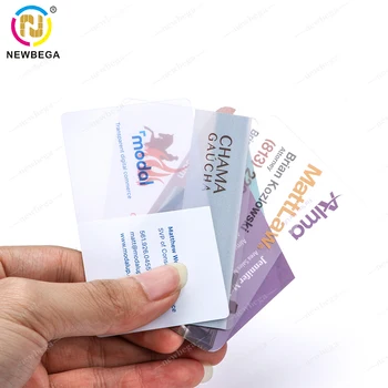 

10PCS Printable PVC Plastic Clear Transparent Card with Customized Logo .Free home delivery