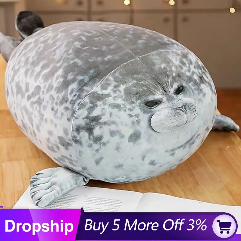 Милая Подушка-тюлень морской Лев плюшевый игрушки 3D новинка Пледы Подушки Мягкие животные детские спальные подушки диван подушка дети девочки подарок