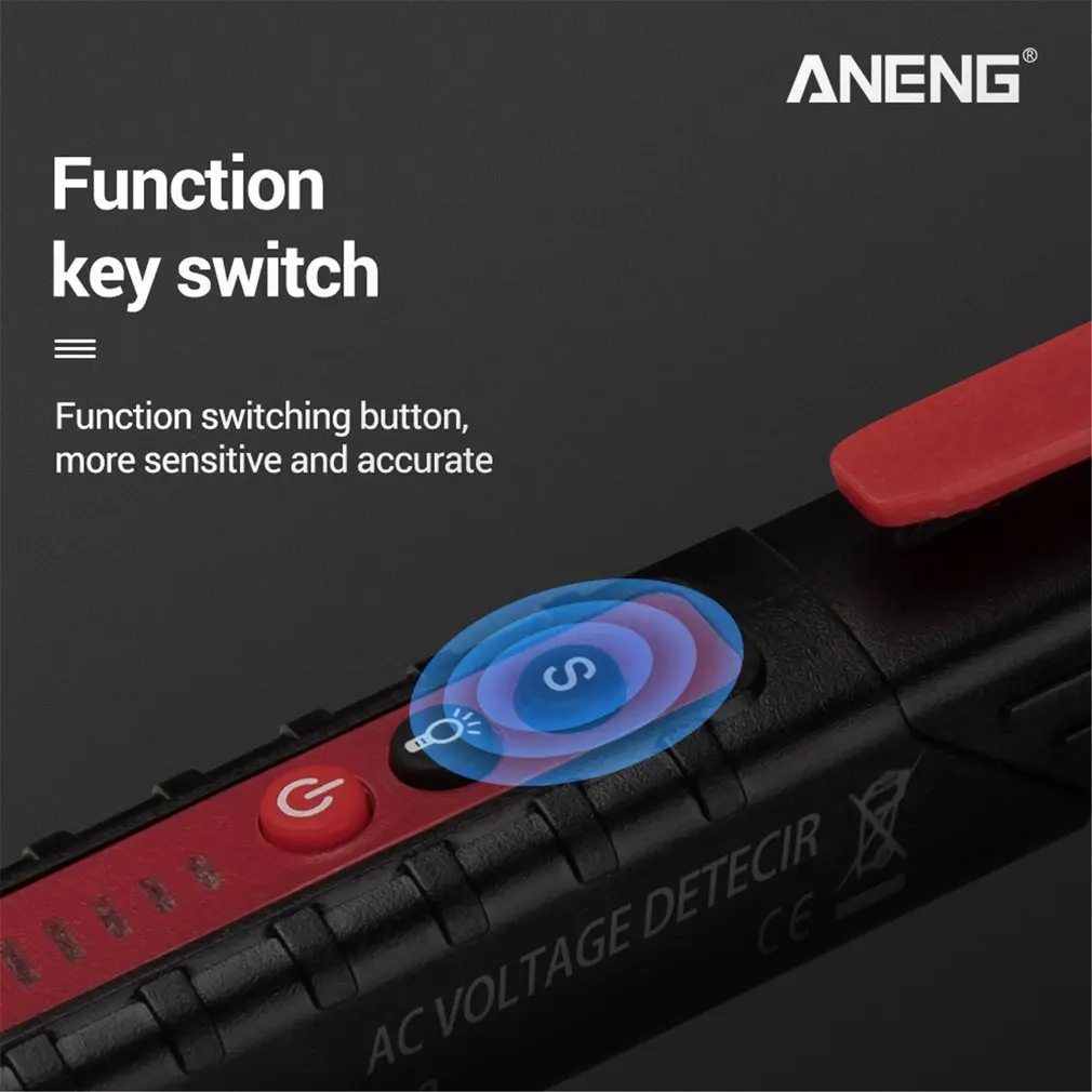 ANENG VD802 Non-Contact AC Voltage Electric Tester Pen Induction Test Pencil With LED Light Electric Detectors Tester 12~1000V