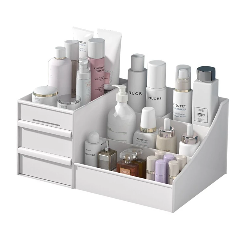 

Large-capacity Storage Plastic Storage Box, Cosmetic Skin Care Dressing Table Storage Desktop Storage Box Drawer Type